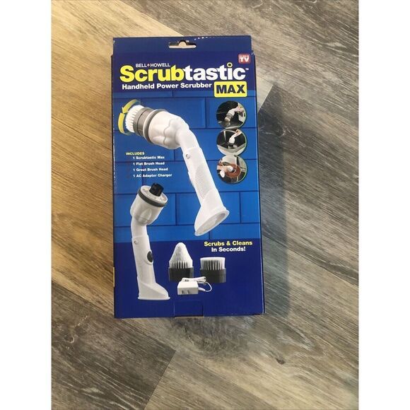 BELL+HOWELL Scrubtastic Max Spin Scrubber Electric Shower Scrubber . Open Box - Picture 1 of 6
